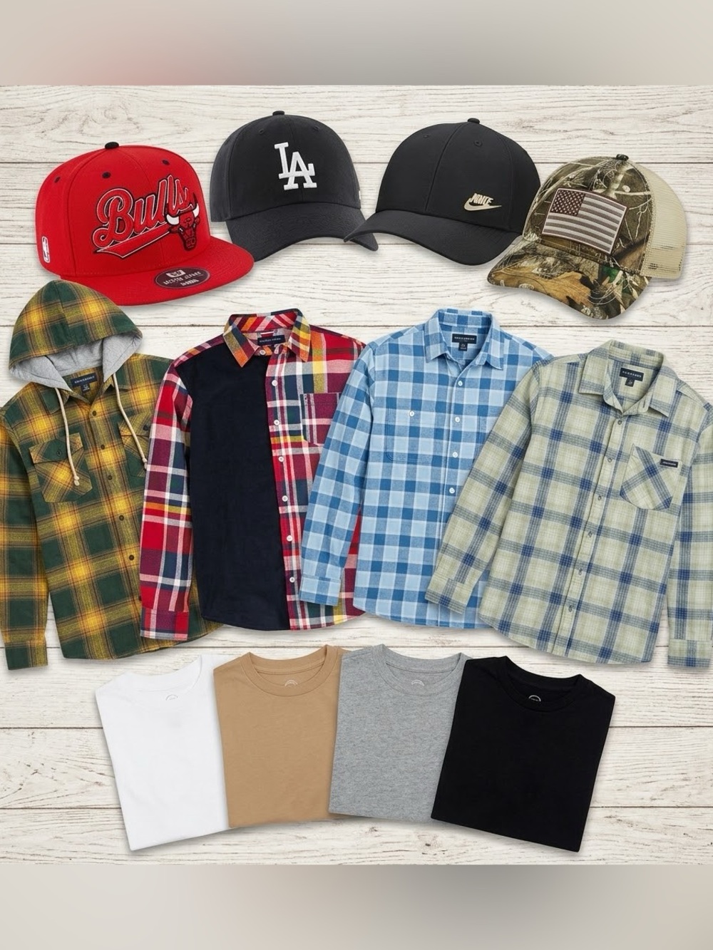 🧢👕BIG BOYS CLOTHING & HAT BUNDLE — SIZE 18/20 / MEN’S SMALL🧢👕